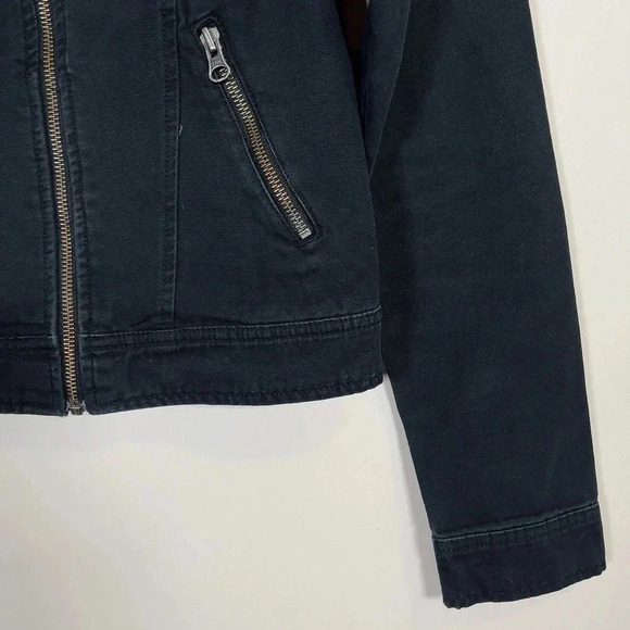 ARITZIA  | TALULA COTTON BLACK MOTOR JACKET - Picture 5 of 14